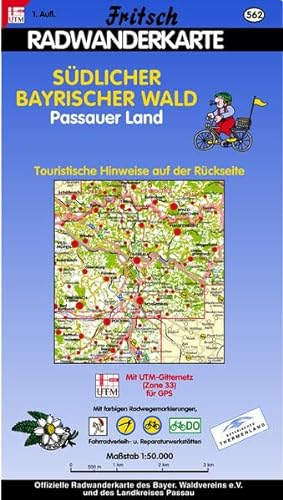 Radwanderkarte Südlicher Bayerischer Wald - Passauer Land: Mit UTM-Gitternetz