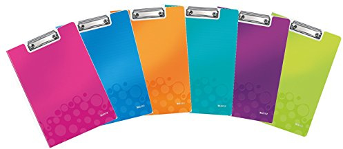 Leitz WOW Serie (Farbe: sortiert, Klemmbrettmappe | | DIN A4 | 6 Stück)