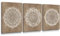 SUMGAR Cuadros en Lienzo Mandala de la Flor India Boho Decoración de Café Para Dormitorio Baño Sala de Estar 30 x 40 cm x 3 piezas