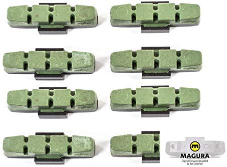 4 Paar MAGURA Original Brems Belag hydraulische Felgenbremse HS11 22 24 33 66 grün