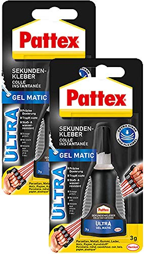Pattex Sekundenkleber Ultra Gel Matic 3 g, PSG5C (2 Packungen)
