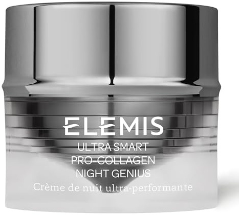 ELEMIS ULTRA SMART Pro-Collagen Night Genius, Powerful Anti-Wrinkle Recovery Cream, Replenish, Rejuvenate & Firm Skin Overnight, Skin Moisturizer