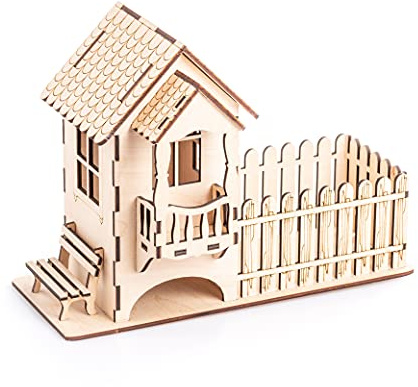 Casetta in legno per bustine di tè, decorazione per la cucina