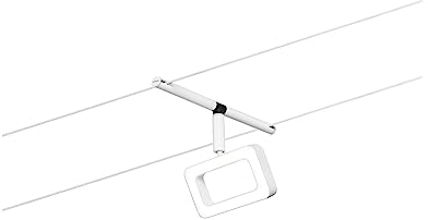 Paulmann 94484 Sistema de cable LED Marco Single Spot incl. 1x4,8 W Blanco cálido blanco mate, cromado Plástico, metal Sistema de iluminación 3000 K