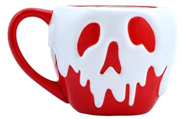 Disney Tasse en forme de pomme Blanche-Neige 390 ml, Rouge/Blanc