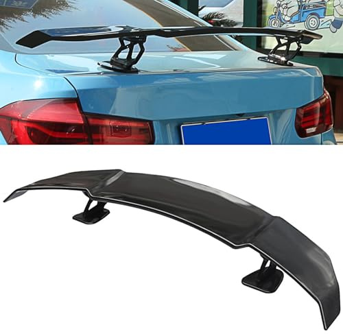 Aileron de Voiture Universel,Aileron arrière de Style Sport GT Racing pour la Plupart des Voitures berlines -141cm, Accessoires de Style de Voiture ABS, Installation en pâte