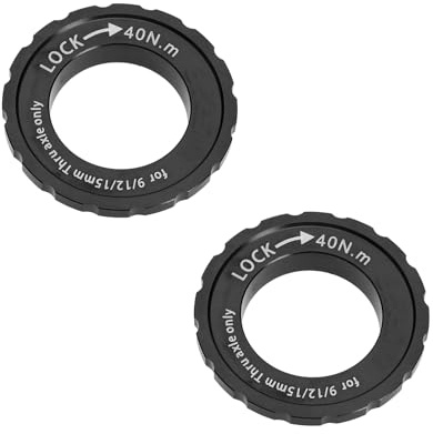 OTOTEC 2Pcs Mountain Road Fahrrad Center Lock Adapter 9/12/15mm Mountain Road Bike Center Lock Disc Rotor Laufradsatz Hub Disc Lock Abdeckung