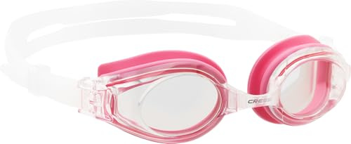 CRESSI Nuoto 3.0 Glasögon Rosa/Klara – Simglasögon för vuxna, utbytbara näsdynor för komfort och maximal synlighet, rosa/klar, en storlek