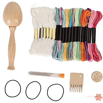 yaogohua Stopf-Ei für Socken mit großen Öhrnadeln, Nähgarn, Nadelhalter, DIY-Handwerk, Stopf-Ei-Set aus Holz für Handtücher