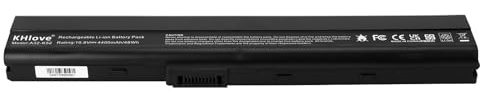 KHlove A32-K52 Laptop Batería para ASUS K52 K52F K52J K52JB K52JC K52JE K52JK K52D K52DE K52DY K52N X52 X52F X52J X52JB X52JC X52JE K52JR K52JT X52N A42 A52 A52F A52J A52N A62 K42 K42J K42JC P62 P82
