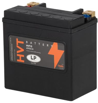 HVT Motorradbatterie LANDPORT Batterie HVT-3 SLA 12V 14Ah kompatibel für BMW F 650 GS, F 800 GS, K 1200 R, R 1200 GS, HD Chopper XL 1200, XG 500, Honda TRX, XRV Africa Twin