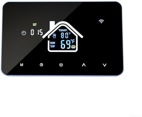 Termostato inteligente WiFi, termostato programable de calefacción de suelo de agua 16A/3A, para calefacción de suelo eléctrico Tuya y control de agua caliente con pantalla táctil LCD (3A)