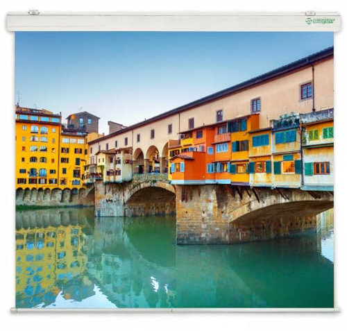 Schermo Proiezione Sopar New Gold motorizzato elettrico 250x190cm Formato 4:3 (124 pollici) Tela bianca - Telo Proiettore Schermo Proiezione videoproiezione MADE IN ITALY