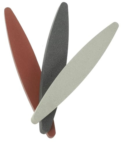 FUNNETOYU 3pcs Grit Handle Whetstone Sharpeners Professional Scissor Sharpener for Bread Cutters