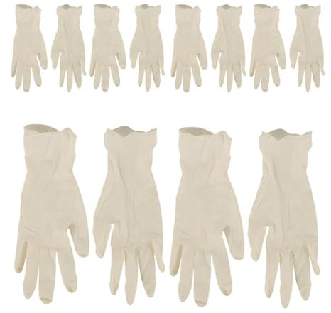 Veemoon 20pcs Reusable Latex Gloves for Boys and Girls Food-grade Protective Kitchen Gloves Small for Cooking Dishwashing and Crafting Activities