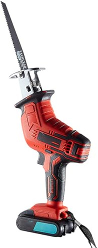 KACBFEE Portable Cordless Reciprocating Saw, attery Powered Electric Bone Saw with 2 * 1.5Ah Batteries LED Light for Commercial,Home,Hand Saws for Cut Wood work