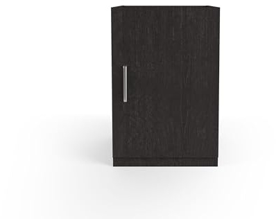 Wasophoogte® Meuble Cuisine - Meuble Bas Cuisine - Module N3-700(P)*600(L)*910(H) mm - Noir - Design élégant, Gain de Place et Ergonomique – Facile à Installer