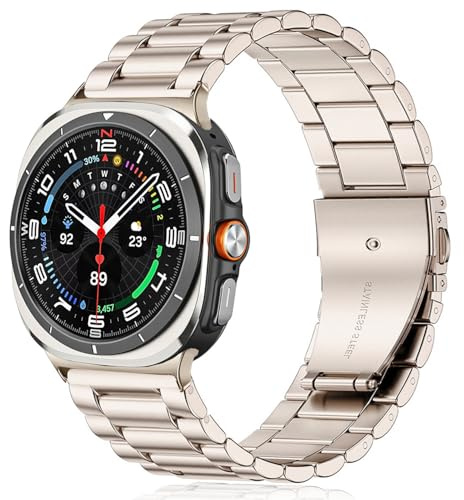 Issinlky metallarmband för Galaxy Watch Ultra 47mm (2025/2024), rostfritt stålarmband för Galaxy Watch Ultra 47mm smartklocka