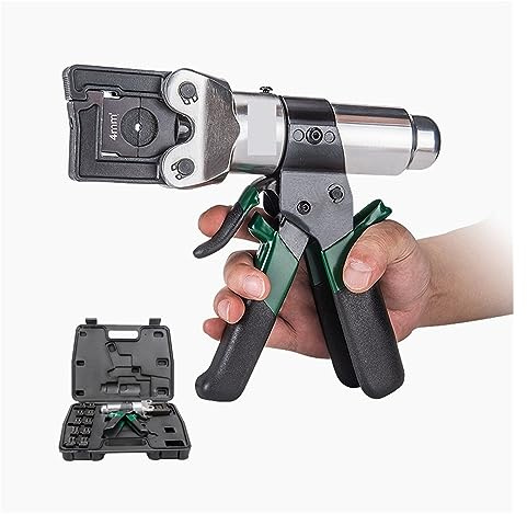 MEIVIYA Mini Herramientas de prensado de Cables hidráulicos 4-150 mm2 Herramienta de prensado hidráulica de Rango de prensado, alicates de prensado de terminales de Cobre y Aluminio