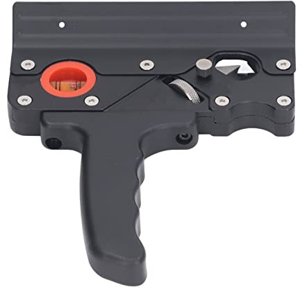 Hyuduo Plano de Chaflán, Cepilladora Manual de Aleación de Aluminio para Cepillado Rápido de Bordes y Recorte de Esquinas, Herramienta Portátil para Carpinteros y Entusiastas de la Artesanía (BLACK)