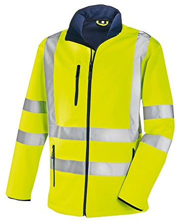 teXXor 4103-XXL Warnschutz-Softshell-Jacke Niagara, Größe XXL, Warngelb