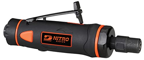 Dynabrade (DGS31) 0.3 hp Straight-Line Die Grinder | 1/4 3-piece Collet, 25000 RPM Pneumatic Motor | Compact and Lightweight, Suited for Confined Areas
