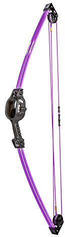 Bear Archery Spark Youth Bow Set, Ambidextrous, Flo Purple
