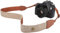 MoKo Sangle pour Caméra, Ceinture de Cou en Toile de Coton Tressée avec Bandoulière Réglable pour Tous Les Appareils Photo Numériques DSLR Canon, Fuji, Nikon, Olympus, Pentax, Sony - Kaki