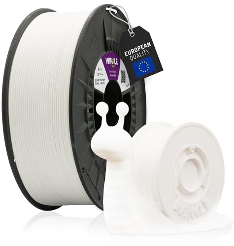 WINKLE PLA HD Filament 2.85mm Eisweiß, 1kg Spule, 3D Drucker Filament Kompatibel mit FDM Druckern, 3D-Druckmaterialien, Maßgenauigkeit +/- 0.05mm, Bioabbaubar Leicht zu Bedrucken