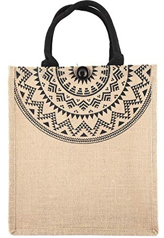 CHICIRIS Handtasche, Jutetasche Einkaufstasche Jute Shopper Bag für Familienliebhaber Mutter Freund zum Einkaufen Picknick Geschenk Reisen Strand (M-Medium)