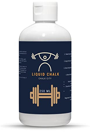 Chalk City Liquid Chalk 250ml | Maximum Grip and Sweat-Free Hands | Liquid Climbing Chalk | Quick Drying, No Mess Hand Chalk | Weightlifting, Yoga, Climbing, Powerlifting Gym Chalk (White)