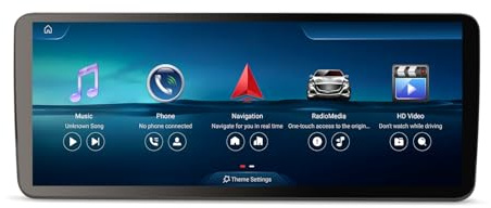 12,3 Qualcomm Android 16 8-Core 8GB+128GB Radio de Coche Estéreo Navegación de Automóvil para Mercedes-Benz Clase C W205 Clase GLC X253 NTG 5.0/5.1/5.2 IPS CarPlay Android Auto Bluetooth WiFi CANBUS