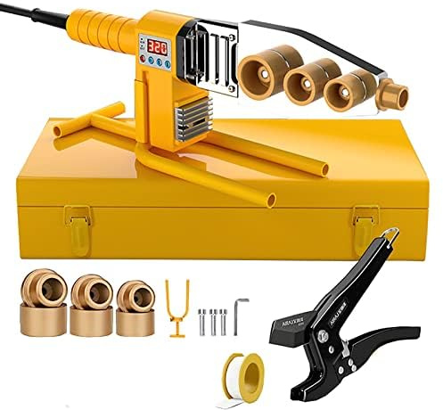 Soldadora manual con pantalla digital para soldadura eficiente, herramienta antibloqueo y cable antiquemaduras incluido, ideal para proyectos de plomería y construcción