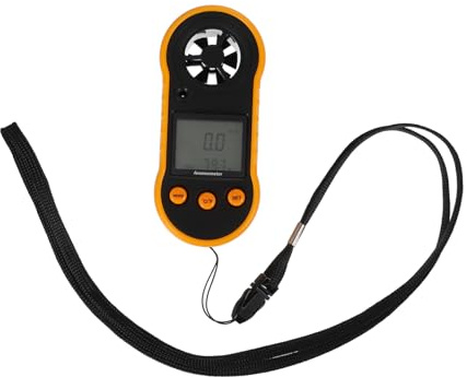 TOYANDONA 1 Pièce Anémomètre Portable Écran LCD Mesure de Vent Température pour Activités Extérieures Applications