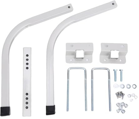 Fafeicy Stabilizzatore per Scala per Grondaie Supporto per Scala da Tetto Bracci Stabilizzatori in Acciaio Inossidabile Spaziatura da 29,5 Pollici con Presa per la Sicurezza della