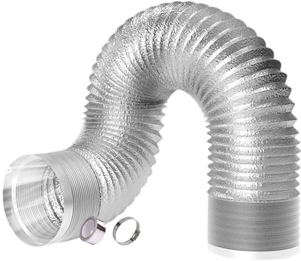 MRVAKDYDI Flexibler Aluminium-Luftkanal, Ersatzteile for Lüftungsschläuche, Ersatzschläuche for Klimaanlagen(1.5m,80mm)