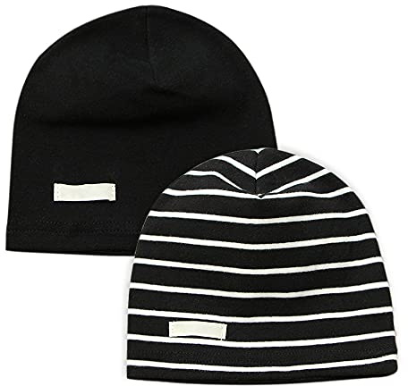 LACOFIA 2-pack babymössa hatt barn supermjuk 100 % bomullskeps pojkar stickade mössor