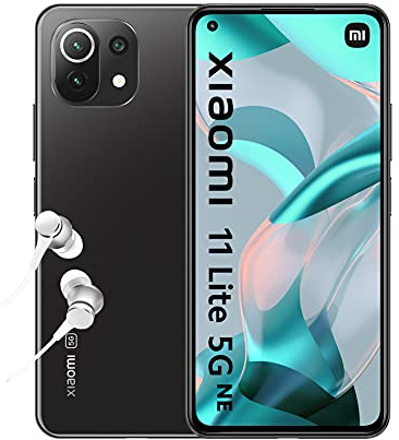 Xiaomi 11 Lite 5G NE - Smartphone 6 piu 128 GB, AMOLED 6.55 pollici a 90 Hz, Qualcomm Snapdragon 778G, Tripla Fotocamera 64MP, 8MP, 5MP, 4250 mAh, Truffle Black (IT, Garanzia 2 Anni) Alexa Mani Libere