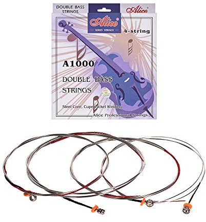 summina Full Set Kontrabass Saiten Stahlkern Cupronickel Wicklung 4pcs / set