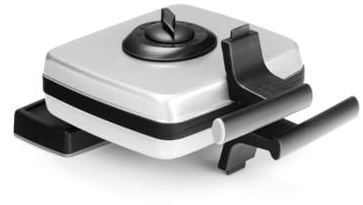 frifri Gaufrier Héritage Cool Touch 1200W - Plaques Amovibles Antiadhésives en Fonte d'Aluminium, Thermostat et Fonction Rotative pour Cuisson Uniforme - Gris