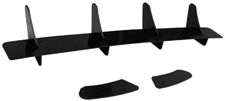 WEFOLCC Glänzend Schwarz Auto Hinten Stoßstange 4 Flossen Für VW Für Golf 7 VII MK7 GTI 2013-2016 Diffusor Hinten Seite Splitter Spoiler Lippe ABS Heckspoiler