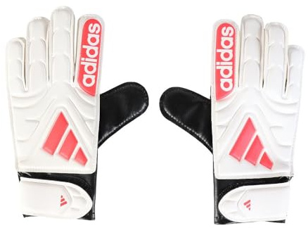 Adidas Unisex COPA Goalkeeper Gloves Club JUNIOR White/Lucid Red/Black, 5