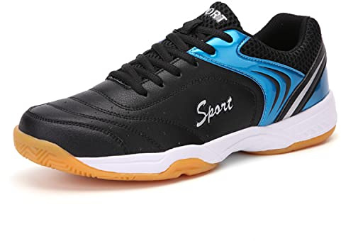Ybberik Chaussures de Badminton Unisexes pour Adultes, Chaussures de Badminton en Caoutchouc Non marquant pour Hommes et Femmes