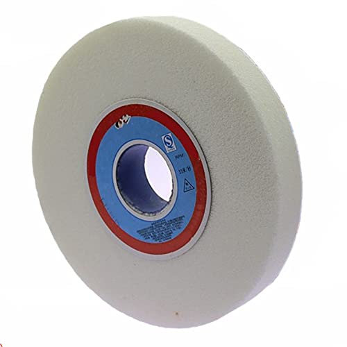 SZTVECFW Mola da banco Disco abrasivo al corindone Bianco for Metallo Diametro Esterno: 150 mm, Diametro Foro: 32 mm, Spessore: 25 mm 1 Pezzo(46 Grit)