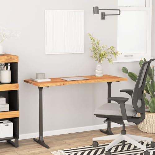 ShGaxin Schreibtischplatte 110x50x2,5 cm Rechteckig Massivholz Akazie, Tischplatte, Arbeitsplatte, Waschtischplatte, Bürotischplatte - 370165