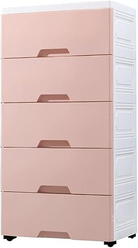 Große Kapazität Pink Kunststoff Aufbewahrungsbehälter Schließfach für Kinderschrank mit Schubladen Ideal für Wohnzimmer Schlafzimmer und Kinderzimmer 7 Schichten