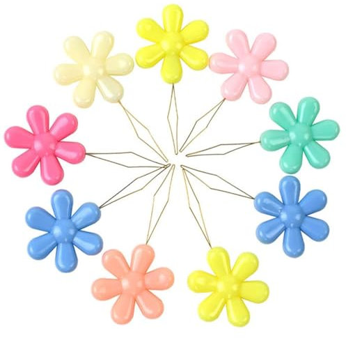KONTONTY 40 Pezzi Infila Ago Strumento per Cucito Testa di Fiore di Prugna Ad Anello in Rame Adatto per Ago Autoinfilante E Infilatura Piccola Cruna Dell'ago