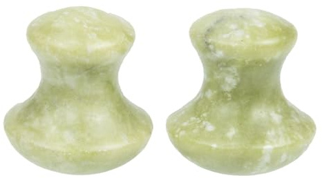 minkissy Jaderoller Gesichtsmassagegerät Pilz Design Natürlicher Jade Gesichtsroller Mit Kühlender Oberfläche Für Augen Und Nackenmassage Hautpflege Tool Für Frauen Und Männer