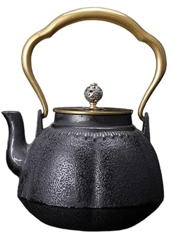 Set De Théière Et Tasse De Noël Cadeaux Pendaison Crémaillère Bouilloire Fer Thé En Fonte Théière Vrac 1200ml Maison Avec Couvercle Service Grande Capacité Charme Ancien