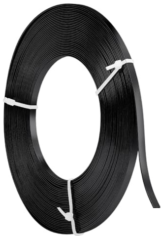 10 m (32,8 Fuß) Flacher Aluminium-Basteldraht – 5 mm breit, weich und biegsam for die Schmuckherstellung, Bildhauerei, Zargenfassung, Armaturen, DIY-Metallhandwerk